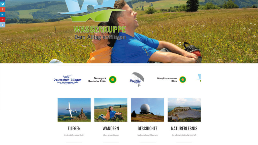 Webseite meine-wasserkuppe.de – Angebote und Aktivitäten rund um die Wasserkuppe